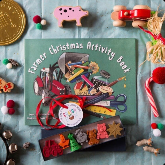 Farmer Christmas crayons & activity book