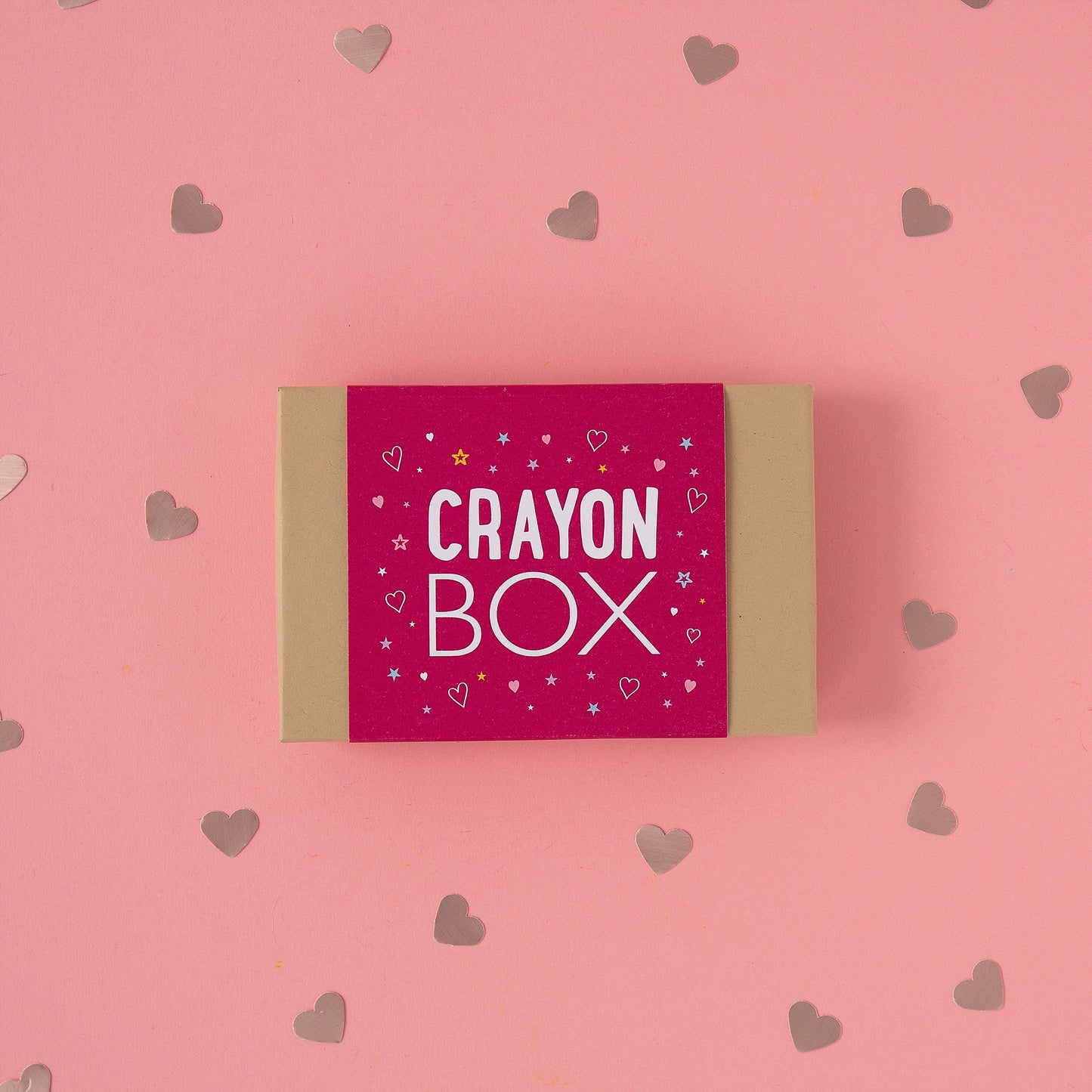 Valentines packaging Heart Crayons