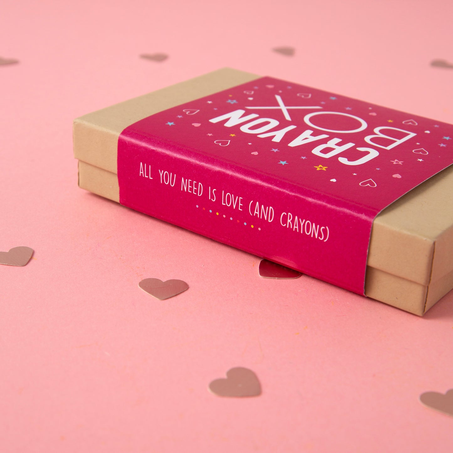 Valentines packaging Heart Crayons