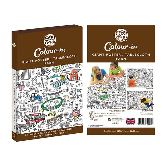 Farm colouring table cloth/Giant poster